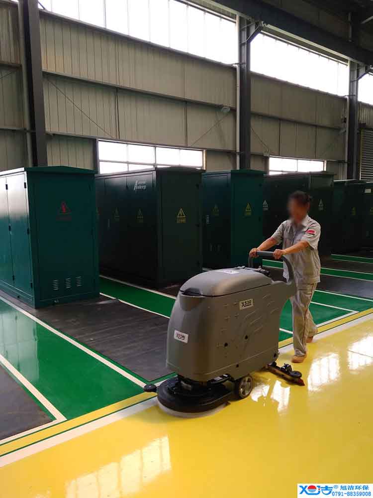 旭潔手推式多功能全自動洗地機，工廠生產(chǎn)倉庫工業(yè)洗地機2